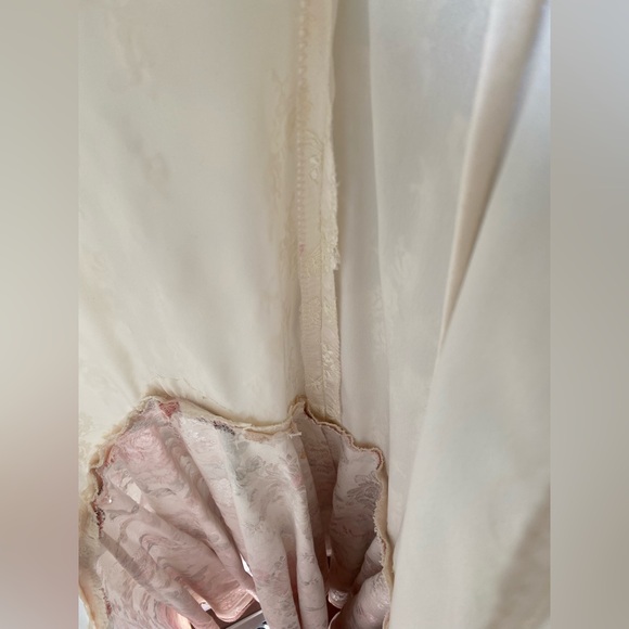 Drop waist/mermaid  floral skirt lace bodice wedding dress/evening gown - Picture 16 of 17